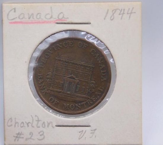 CANADA HALF PENNY, 1844