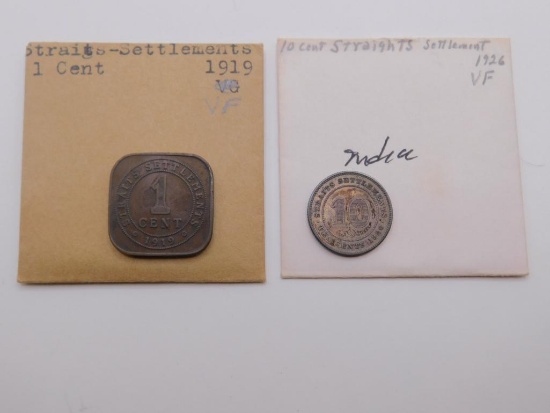 STRAIGHTS-SETTLEMENT, 10 CENT, 1926, 1 CENT, 1919