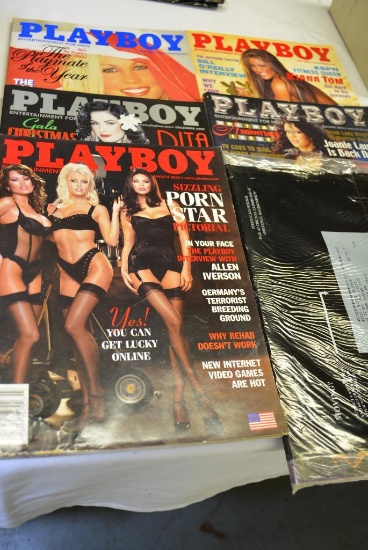 LOT OF 12 2002 PLAYBOY MAGAZINES