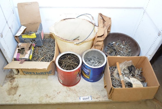 SHELF LOT OF HARDWARE