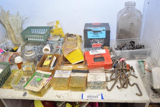 SHELF LOT OF HARDWARE