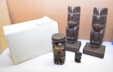 LOT W/ WOOD FIGURES