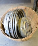 LOT W/ VINTAGE HUBCAPS