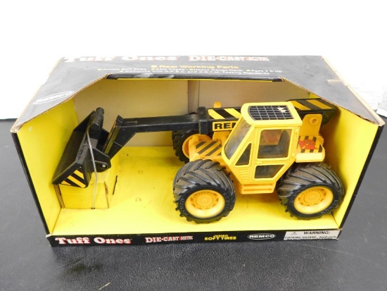 TUFF ONES DIECAST METAL REMCO TOY FRONT LOADER, NEW IN BOX