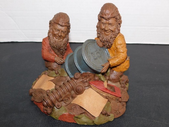 TOM CLARK, TWO GNOMES WITH BARREL, 1986