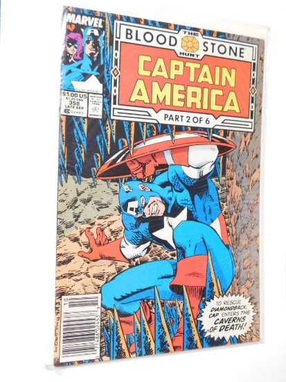 MARVEL THE BLOOD & STONE HUNT CAPTAIN AMERICA, 2 OF 6, #358, LATE SEP
