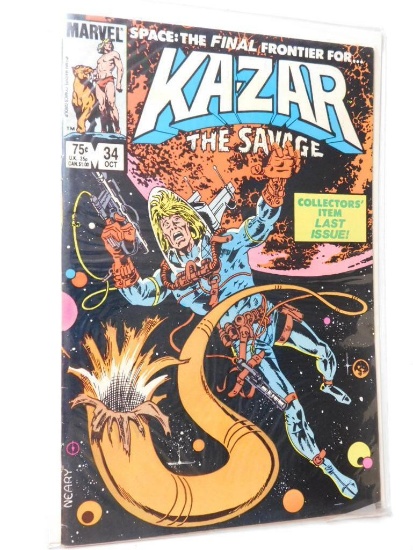 KAZAR THE SAVAGE, #34, OCT, COLLECTORS ITEM LAST ISSUE ITEM, by MARVEL