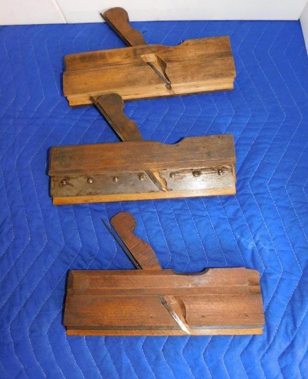 THREE WOODEN PLANES