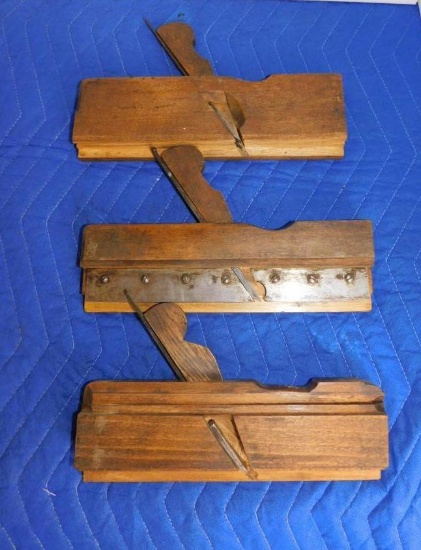 THREE WOODEN PLANES