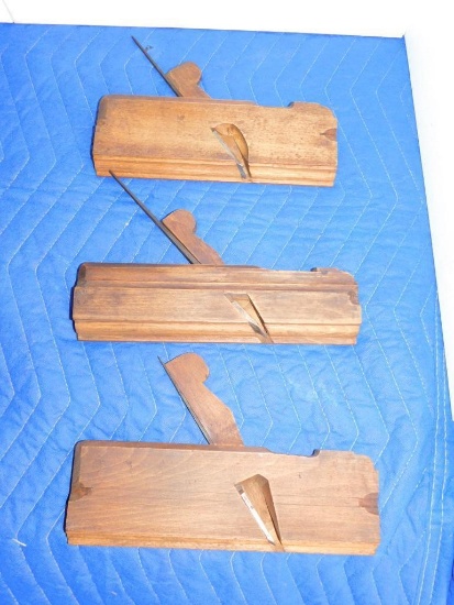 THREE WOODEN PLANES