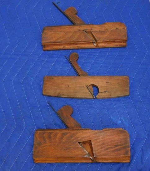 THREE WOODEN PLANES