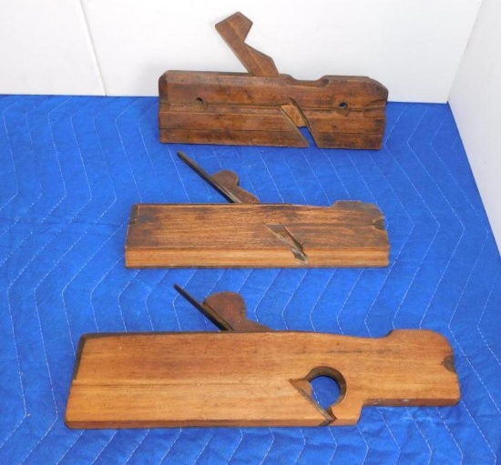 THREE WOODEN PLANES