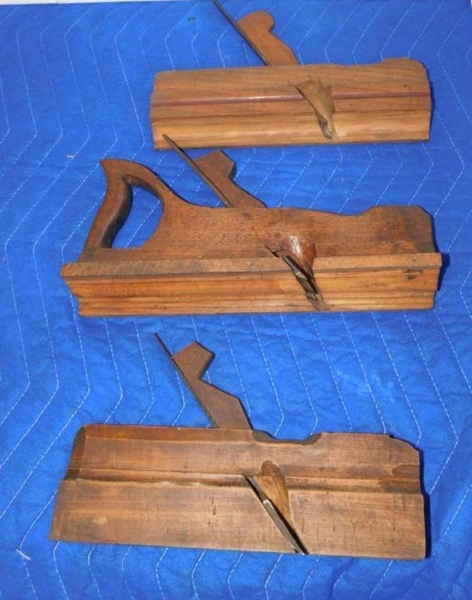 THREE WOODEN PLANES