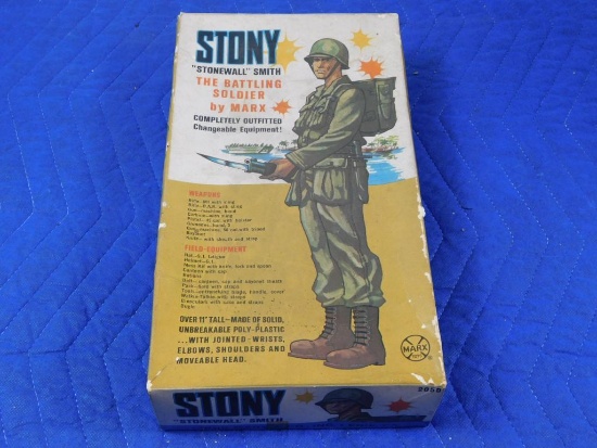 "STONEY" STONEWALL SMITH LOUIS MARX CO ERIE PA NO. 2050, IN ORIGINAL BOX