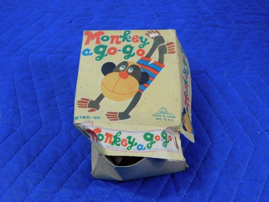 MONKEY A GO GO, MADE IN JAPAN, NO. 649, IN ORIGINAL BOX