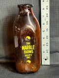 MILK BOTTLE DAIRY, THE MARBLE FARMS DAIRY, INC., 1 QT