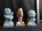 LOT OF 3 FIGURINES, 2-GREATEST DAD, 1-GREATEST MOTHER
