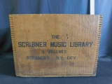 THE SCRIBNER MUSIC LIBRARY, 9 VOLUMES, CRATE