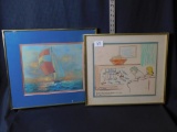 TWO FRAMED PICTURES