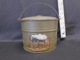 TIN PAIL WITH LID