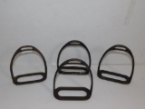 CAST IRON STIRRUP IRONS, 4