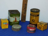 LOT OF SIX OLD MISC. CANS