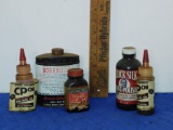 LOT OF FIVE OLD MISC. CONTAINERS