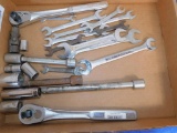 LOT WRENCHES, SOCKETS, 1/2