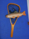 DIP NET WITH WOODEN FISH