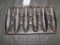 CAST IRON CORN PAN WITH MOLD, MARK ON BOTTOM