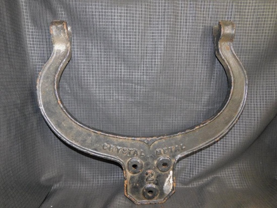 CRYSTAL METAL CAST IRON POST MOUNT OR YOKE FOR ANTIQUE BELL NO. 2
