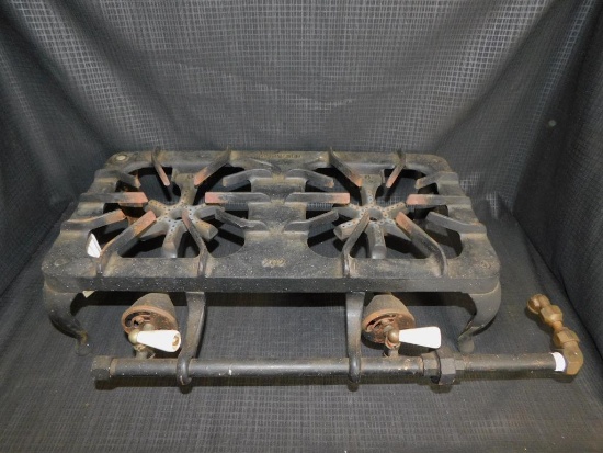 GRISWOLD CAST IRON 2 BURNER #202