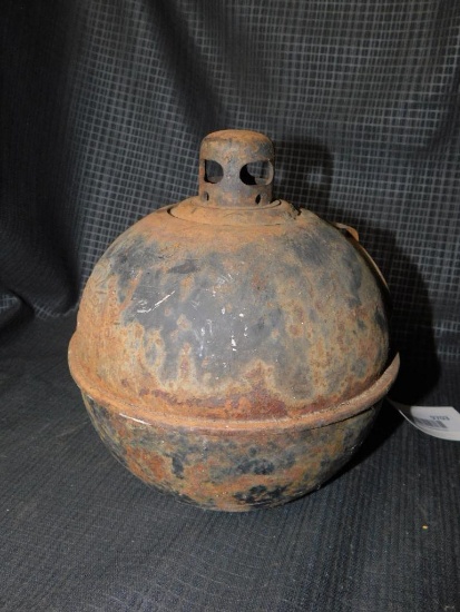VINTAGE CAST IRON SMUDGE POT ROAD FLARE