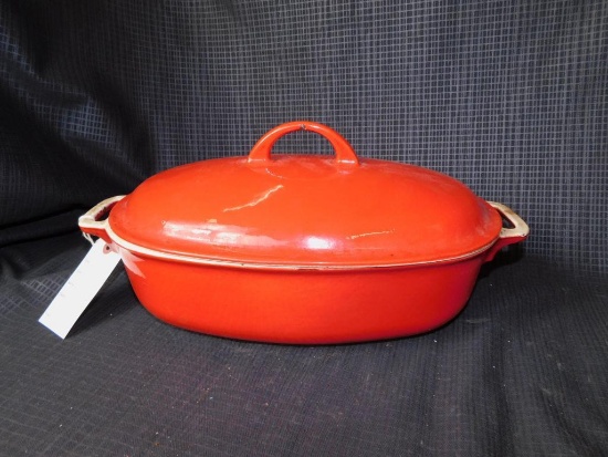 GRISWOLD NO. 643 OVAL ROASTER WITH LID