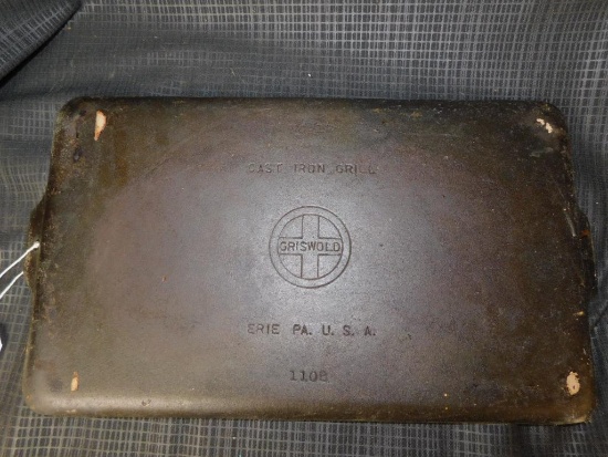 GRISWOLD CAST IRON GRILL NO. 18, #1108
