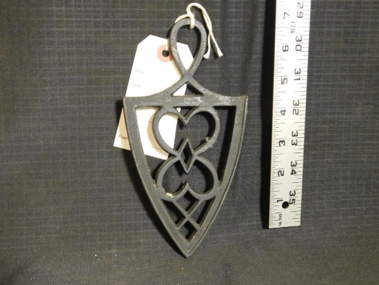 CAST IRON TRIVET, JZH 1948