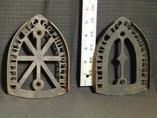 CAST IRON TRIVETS (2), ENTERPRISE MFG. CO.