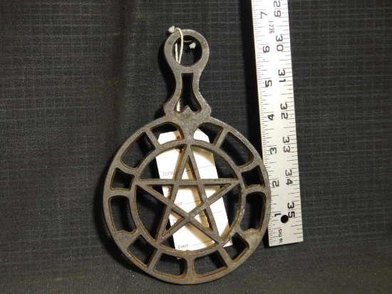 CAST IRON TRIVET, NO MARKINGS
