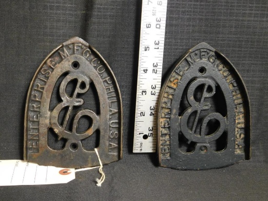 CAST IRON TRIVETS (2), ENTERPRISE MFG. CO.