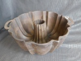 CAST IRON BUNDT PAN, NO MARKINGS