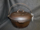 GRISWOLD NO. 9 CAST IRON TITE-TOP DUTCH OVEN #834 WITH GRISWOLD LID NO. 9, #2552