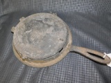 CAST IRON WAFFLE MAKER NO. 8, NO OTHER MARKINGS