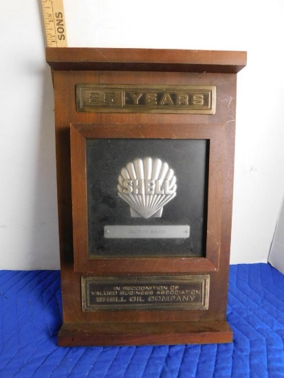 Shell Oil Company 25 Years Plaque Award