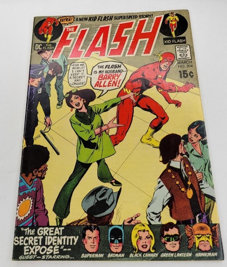 THE FLASH "THE GREAT IDENTITY EXPOSE" GUEST STARRING SUPERMAN, BATMAN, BLACK CANARY, GREEN LANTERN,