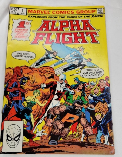 LOT OF (2) COMIC BOOKS ALPHA FLIGHT "TUNDRA" VOL 1, NO 1, AUGUST 1983 AND ALPHA FLIGHT "SHADOWS OF