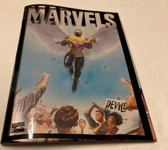 MARVELS VOL 1, NO 2, FEBRUARY 1994. SOME CREASES TO THE FRONT-RIGHT CORNER."MARVELS BOOK TWO: