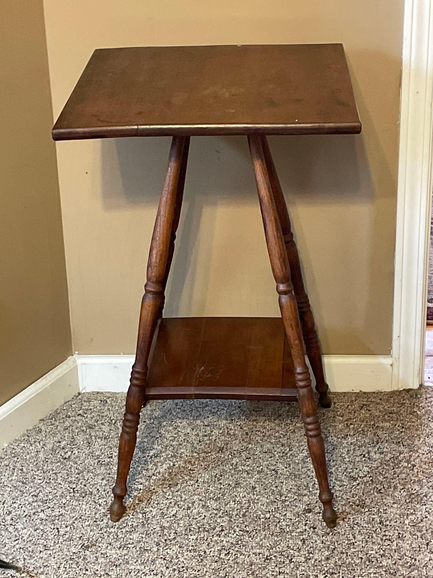Vintage Solid Wood Plant Table Proxibid