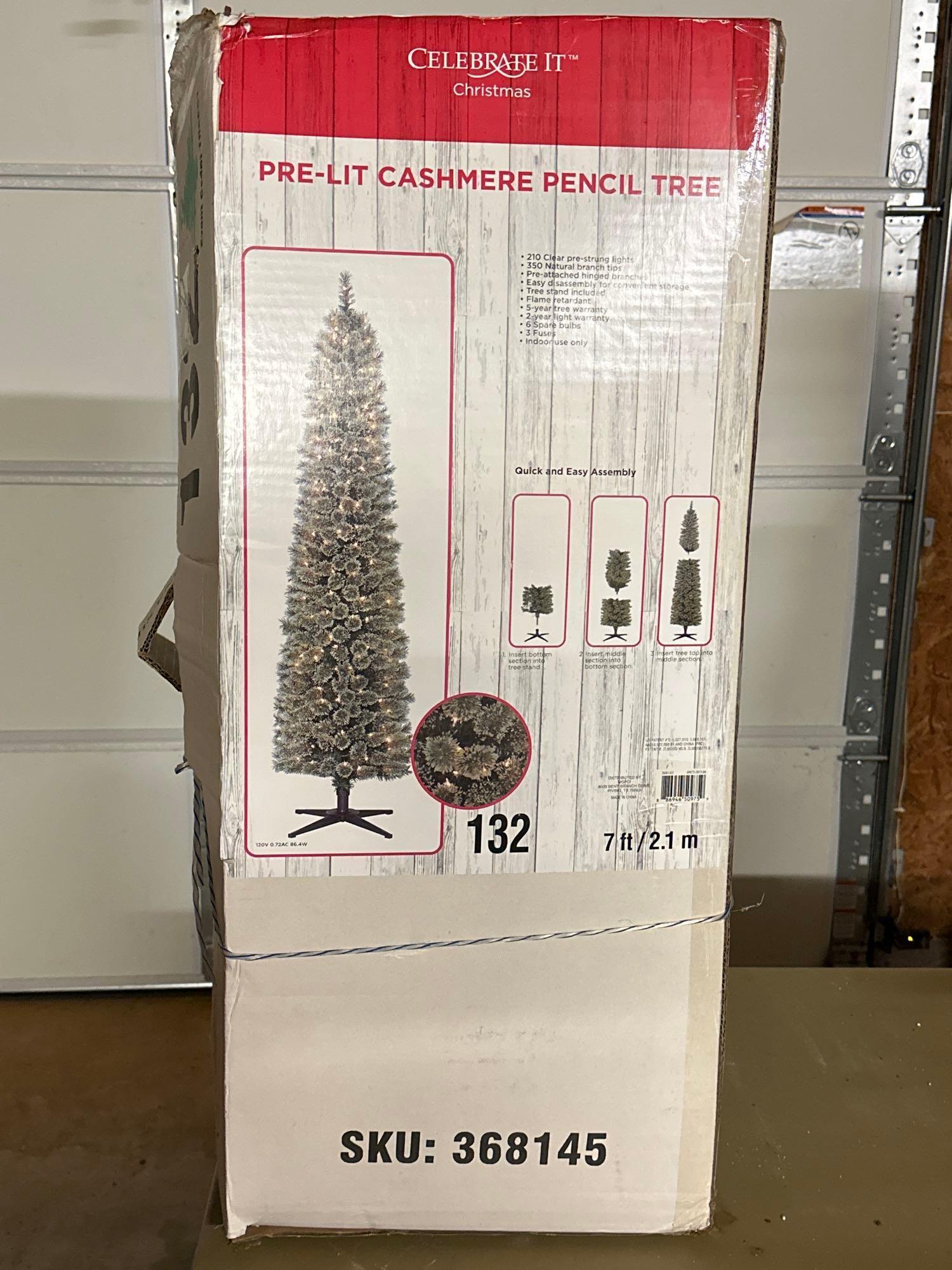 PreLit Cashmere Pencil Tree Proxibid