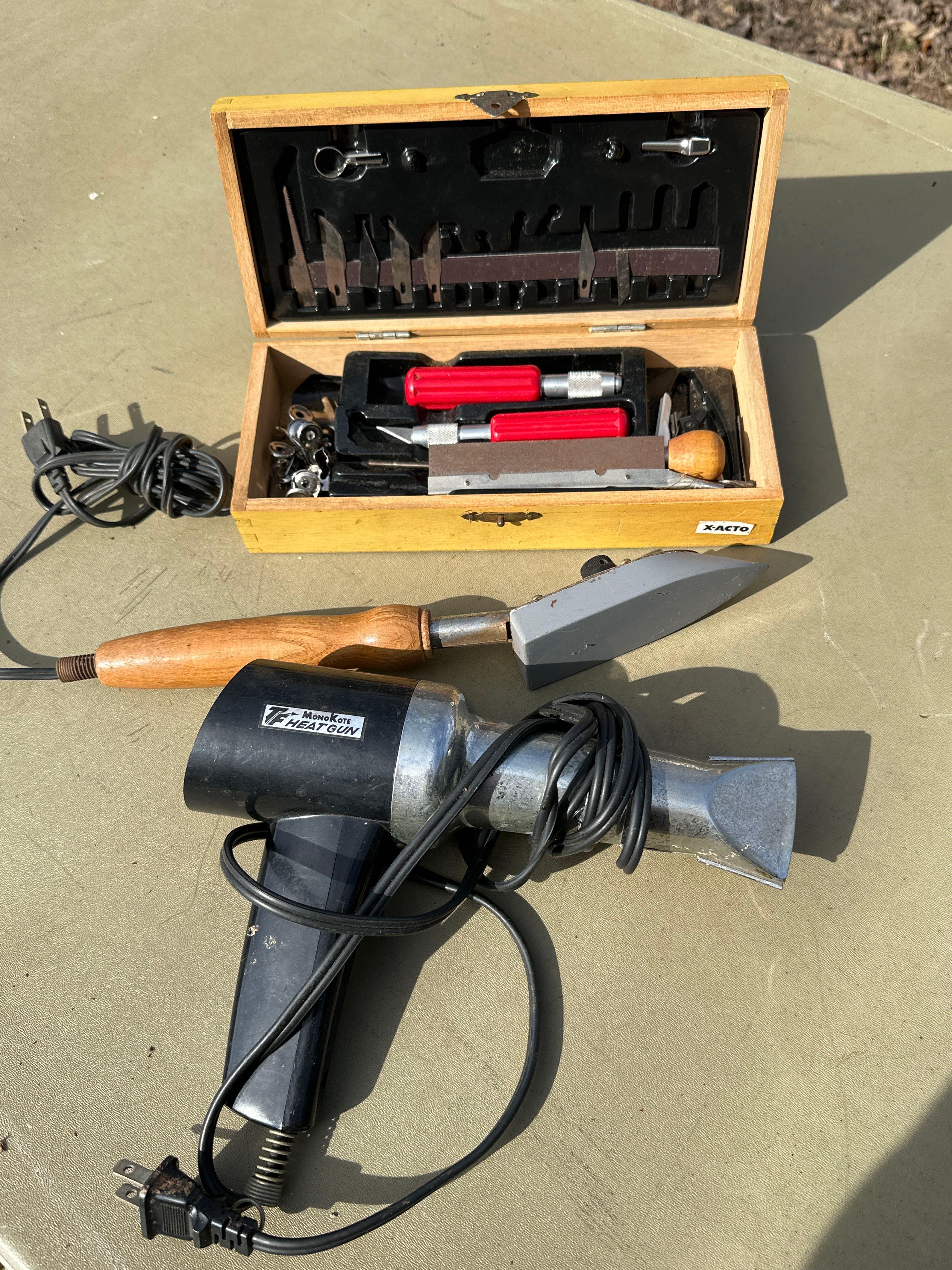 XActo Knife Kit, Sealer, and Heat Gun Proxibid