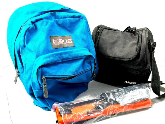 Backpack, Carry Bag and Lunch Bag
